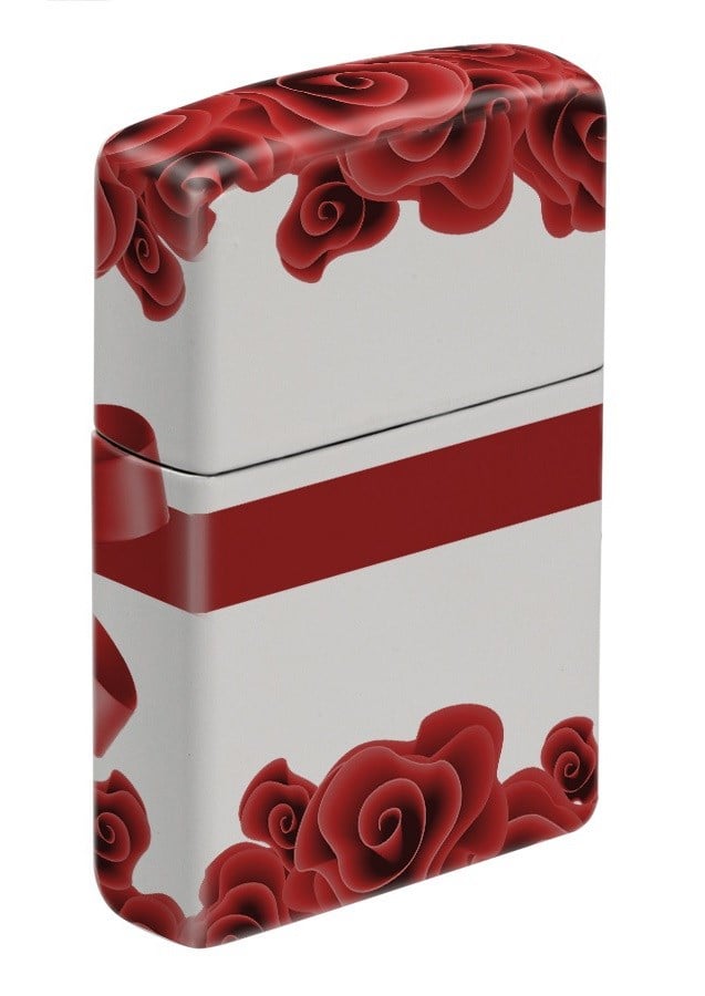 ZP1028,Zippo Çakmak Roses And Ribbon Design 49352-115977