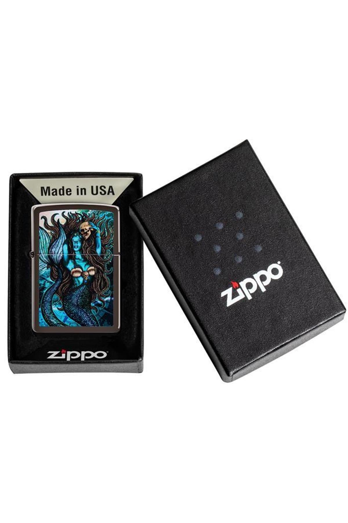 TR5666,Zippo Çakmak Siren Design Brown Pocket Lighter