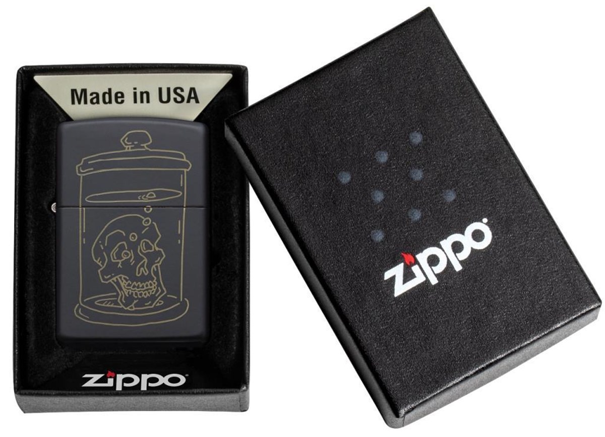 TR3418,Zippo Çakmak Skull Design 49575-088033