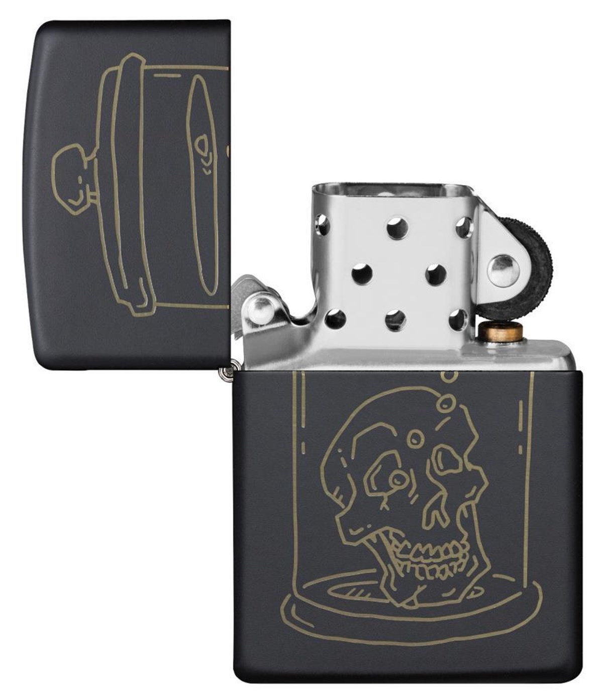 TR3418,Zippo Çakmak Skull Design 49575-088033