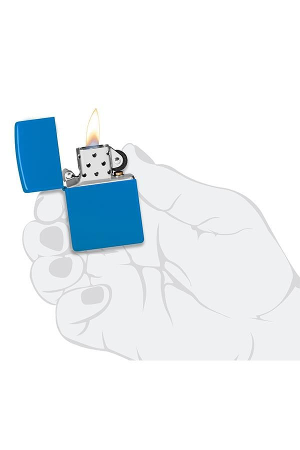 TR7582,Zippo Çakmak Sky Blue Zippo Logo 48628ZL-103374