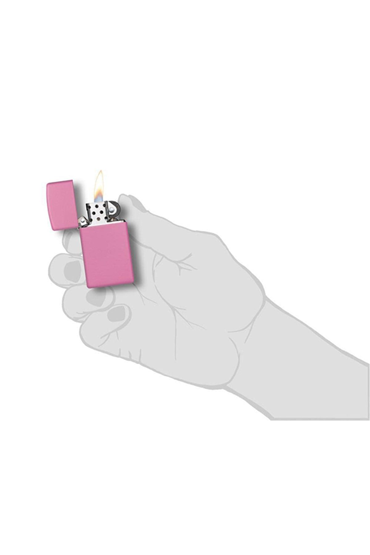 TR5009,Zippo Çakmak Slim Pink Matte 1638