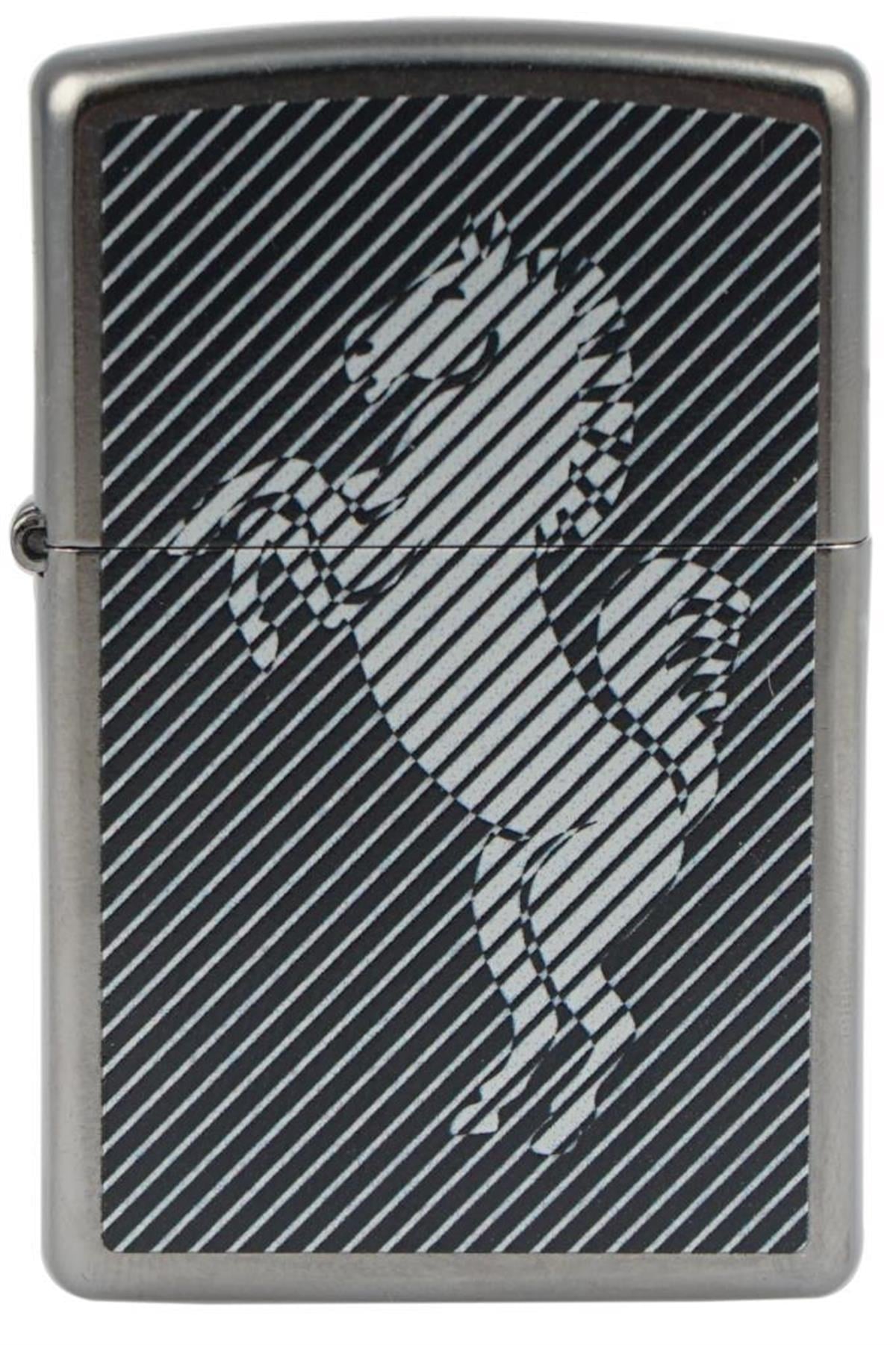 TR5720,Zippo Çakmak Striped Horse