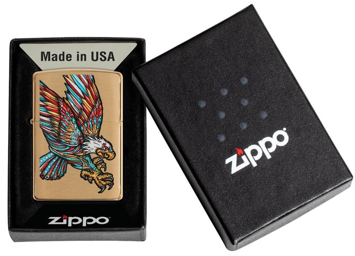 TR3437,Zippo Çakmak Tattoo Eagle Design 49667-090929