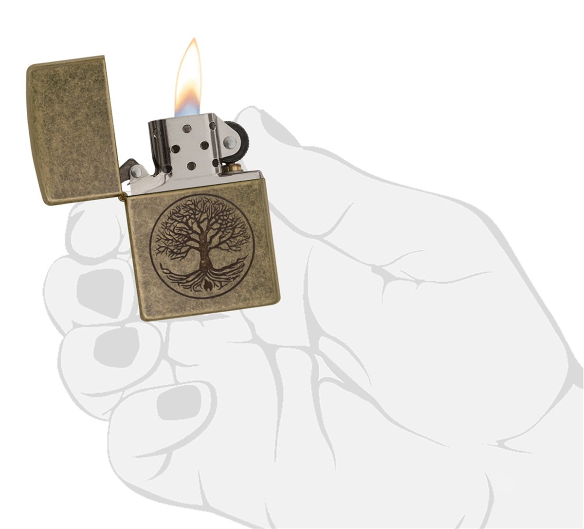 TR2002,Zippo Çakmak Tree Of Life 29149-000004