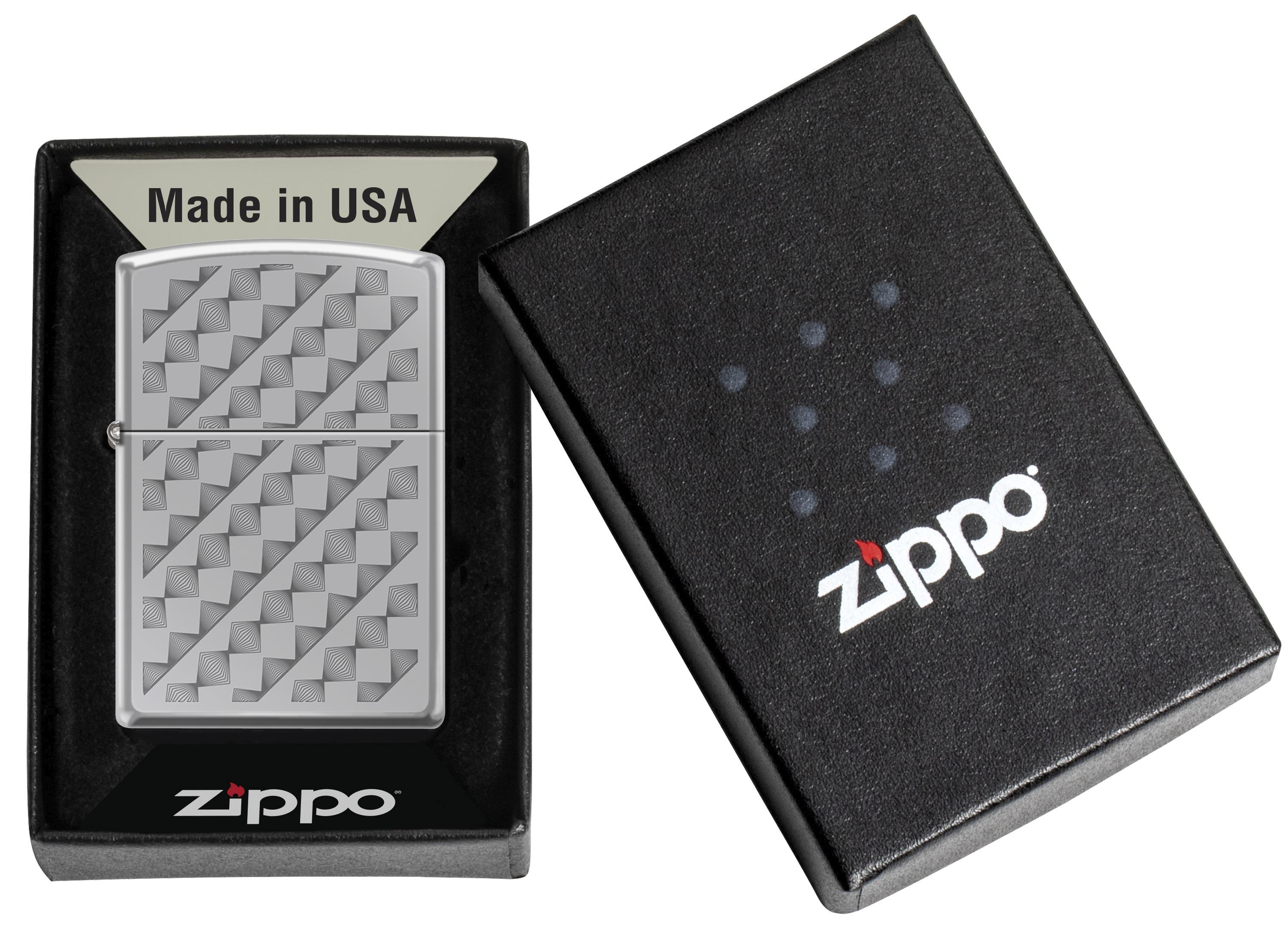 TR9409,Zippo Çakmak Triangles And Diamonds 250-122080