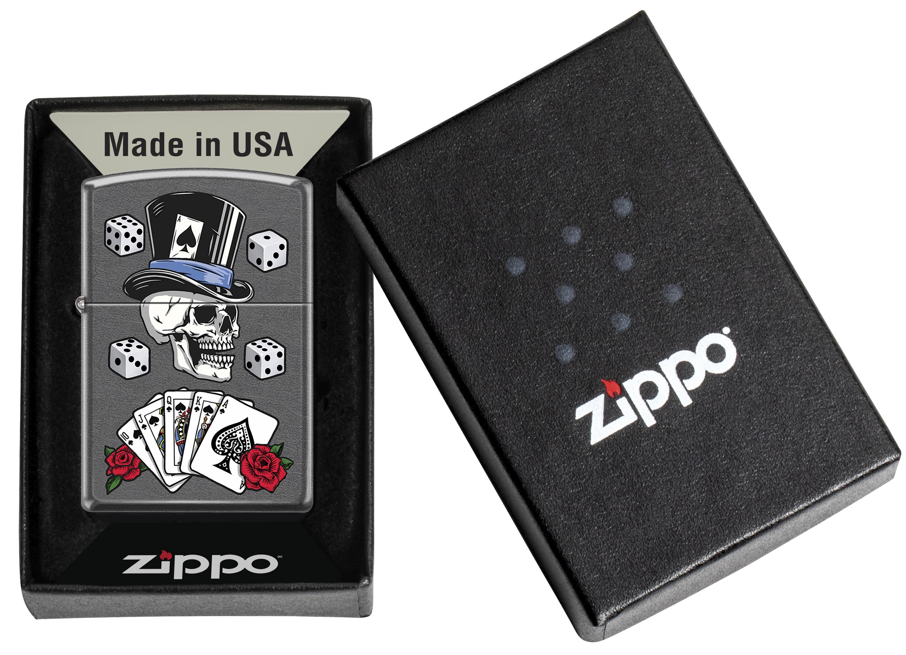 TR8889,Zippo Çakmak Vintage Gambling Design 28378-122219