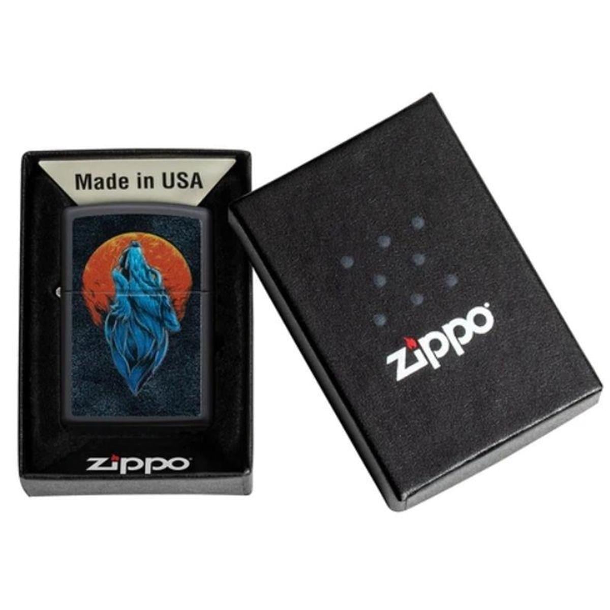 TR3440,Zippo Çakmak Wolf And Moon Design 218-087305