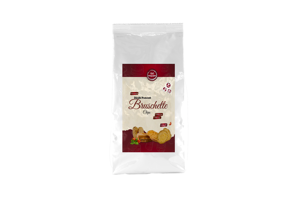 Mayalı Hane Düşük Proteinli Pizza Aromalı Brucshetta Chips 120 gr