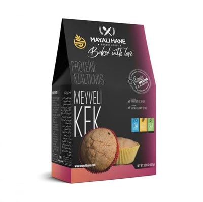 Mayalı Hane Düşük Proteinli ve Glutensiz Meyveli Kek 100 gr