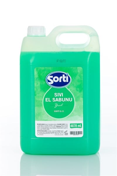 Sorti Sıvı El Sabunu Yeşil 5kg