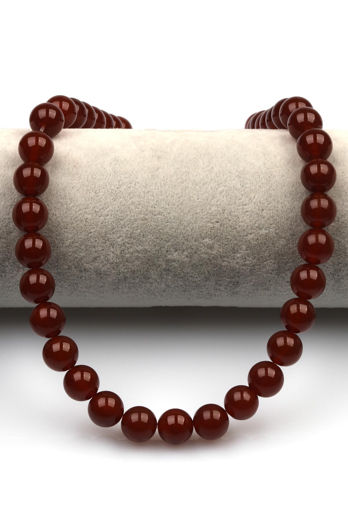 Akik (A Kalite) Doğal Taş Dizi 10 mm Küre Kesim