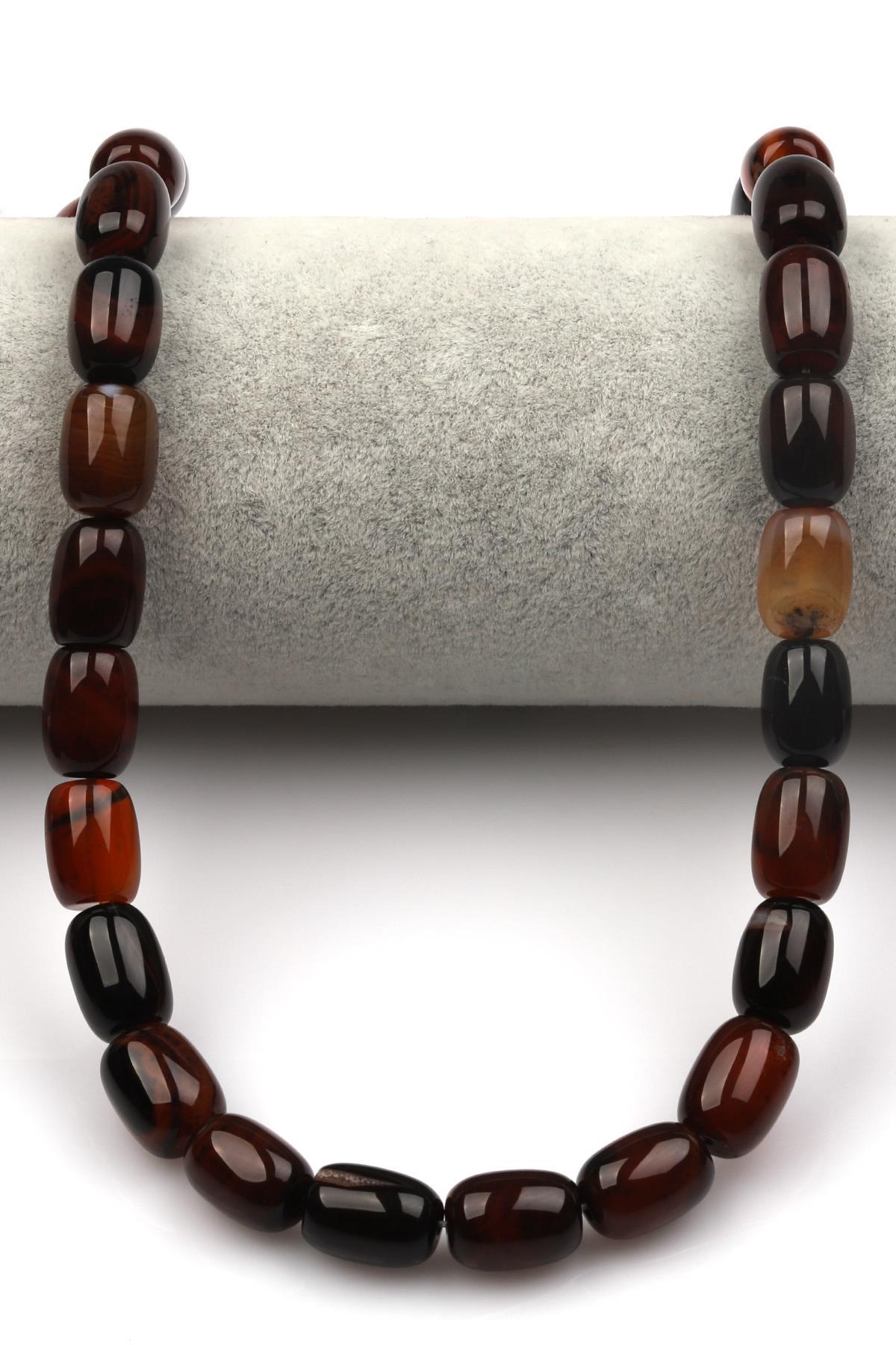 Akik ( AB Kalite ) Doğaltaş Dizi 10 x 13 mm Boru Kesim