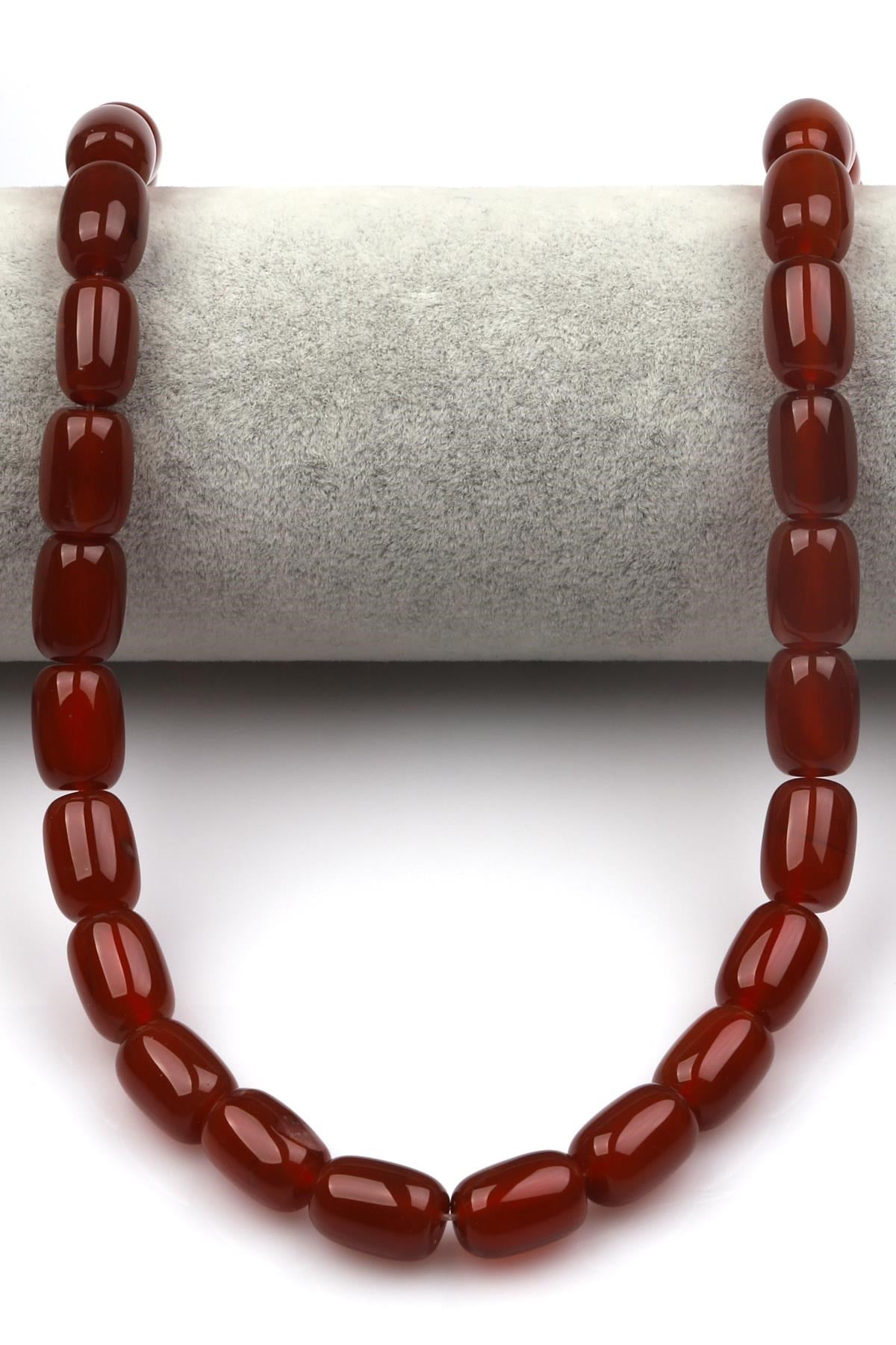 Akik ( AB Kalite ) Doğaltaş Dizi 10 x 14 mm Boru Kesim