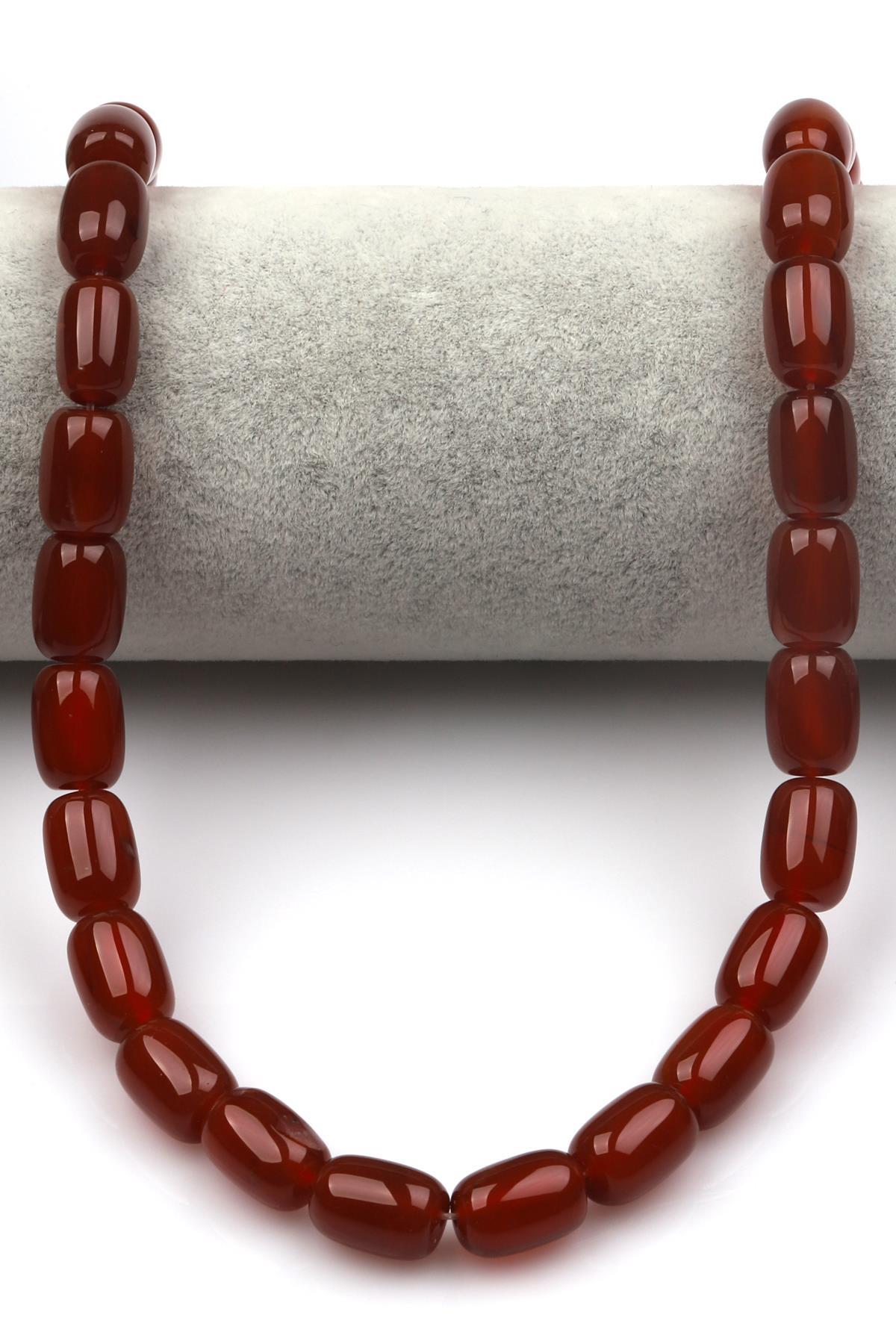 Akik ( AB Kalite ) Doğaltaş Dizi 10 x 14 mm Boru Kesim