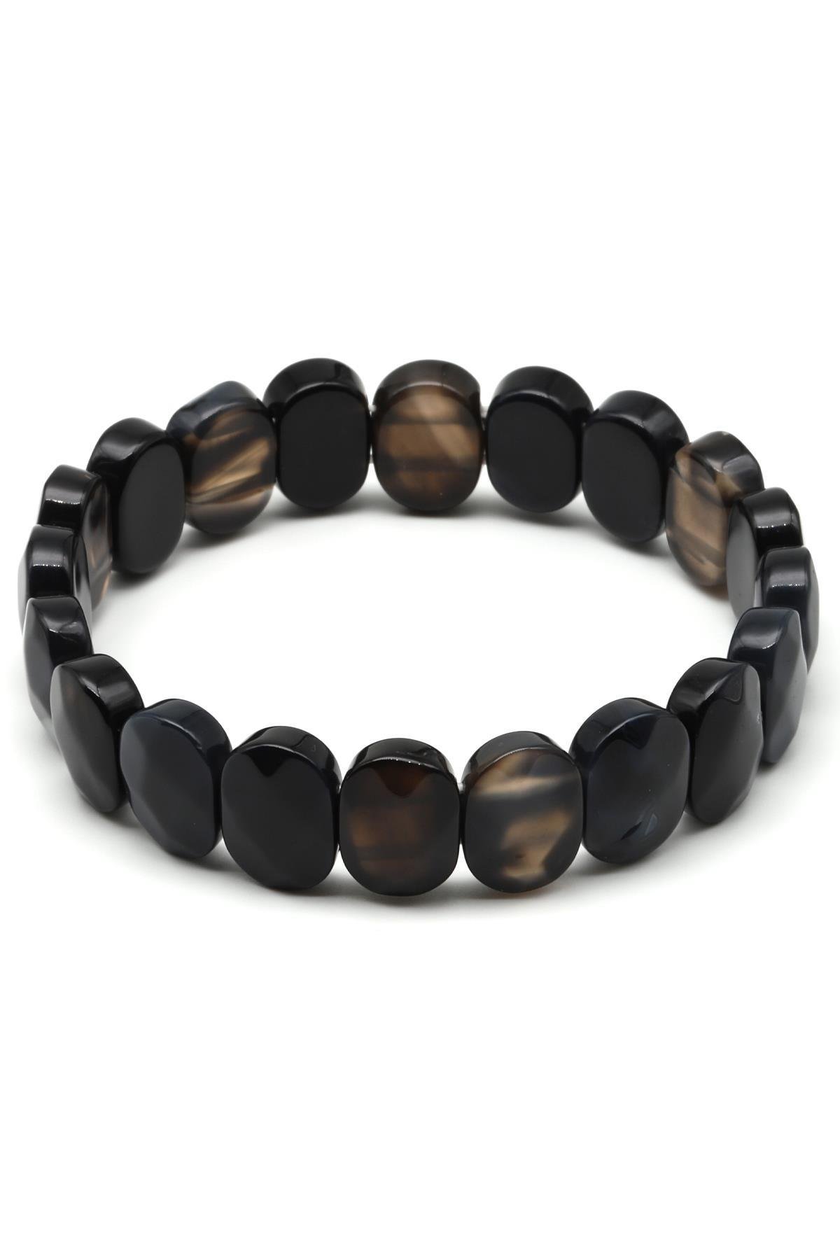 Akik Doğal Taş Bileklik 10 x 14 mm Özel Kesim