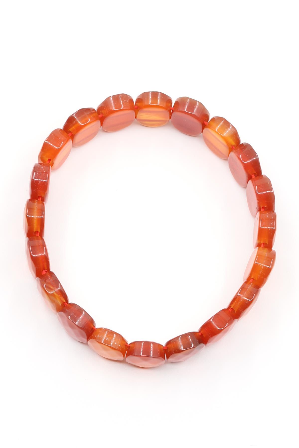 Akik Doğal Taş Bileklik 10 x 14 mm Özel Kesim