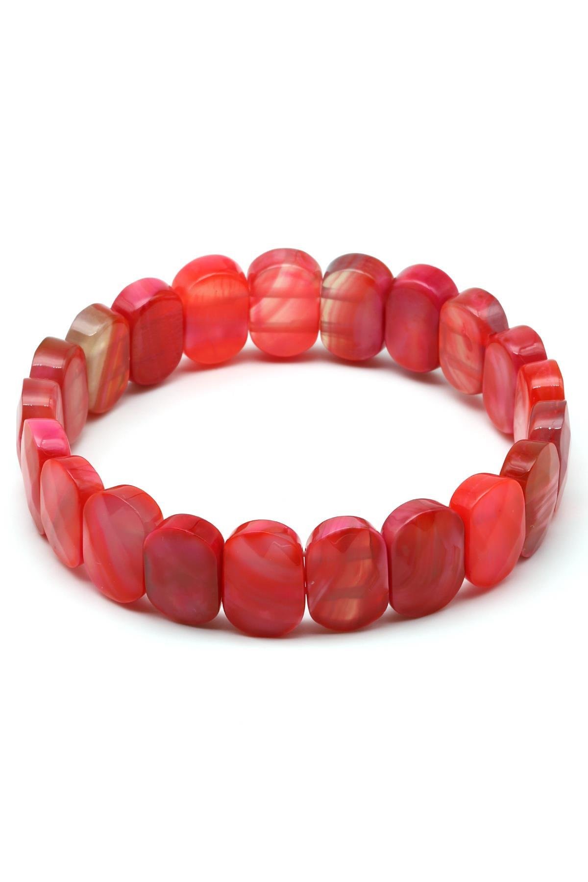 Akik Doğal Taş Bileklik 10 x 14 mm Özel Kesim