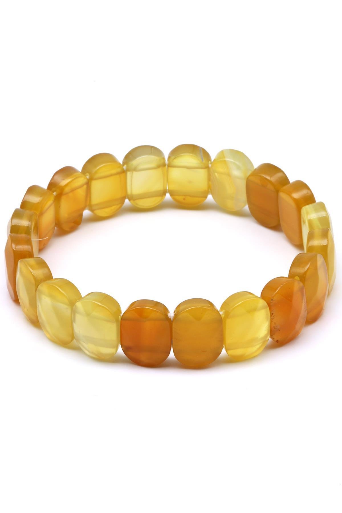 Akik Doğal Taş Bileklik 10 x 14 mm Özel Kesim