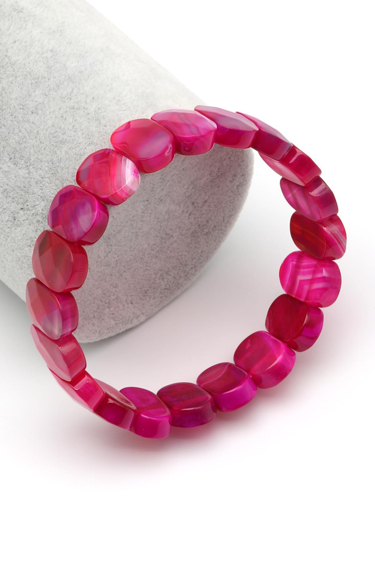 Akik Doğal Taş Bileklik 10 x 14 mm Özel Kesim