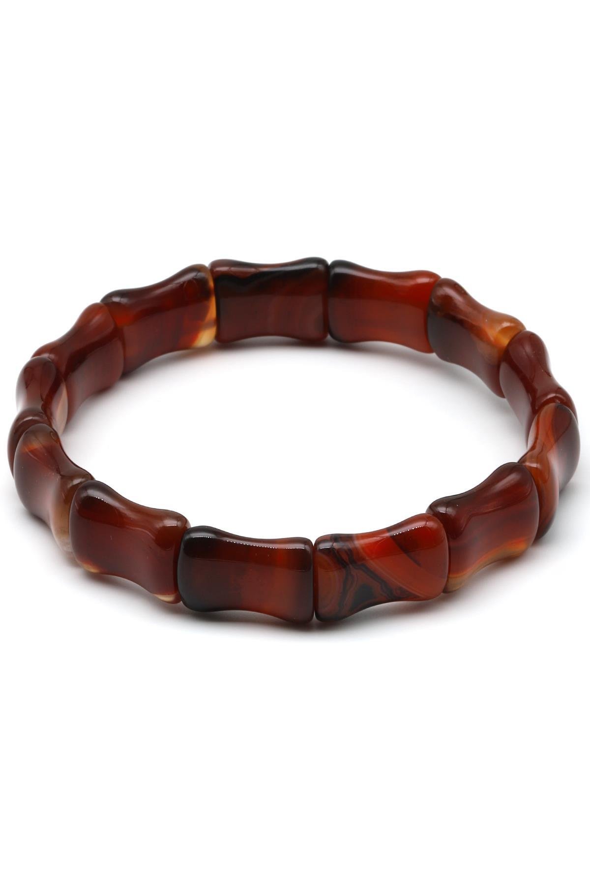 Akik Doğal Taş Bileklik 10 x 16 mm Özel Kesim