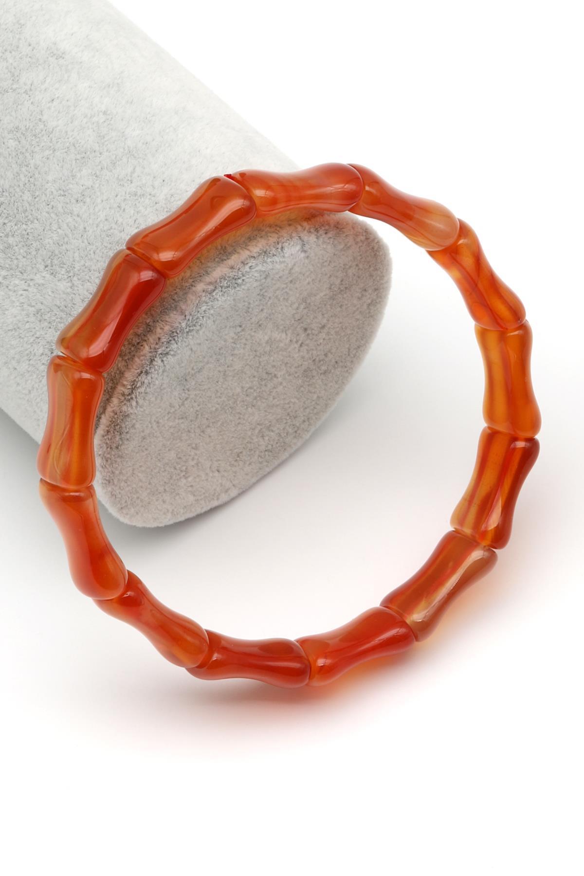 Akik Doğal Taş Bileklik 10 x 16 mm Özel Kesim