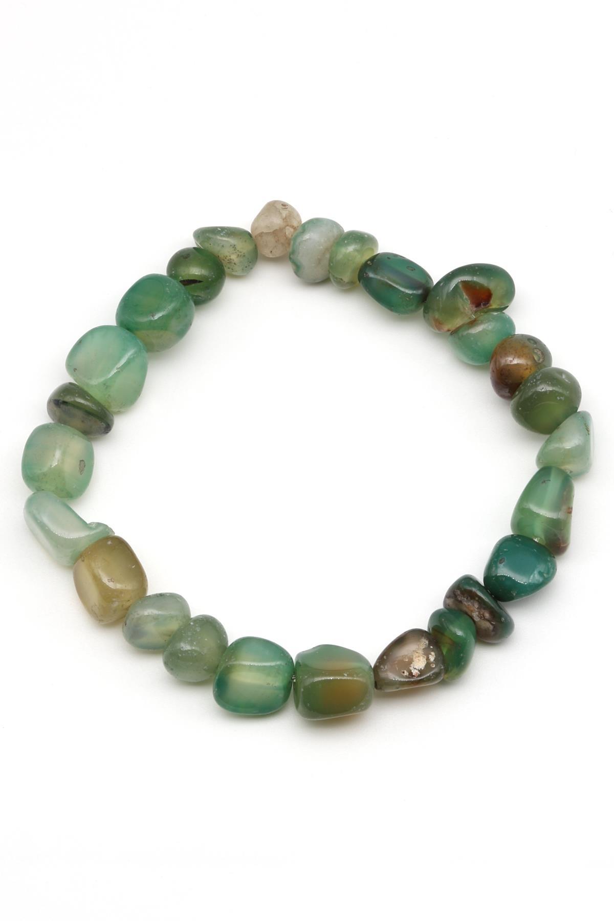 Akik Doğal Taş Bileklik 6 x 9 mm Özel Kesim