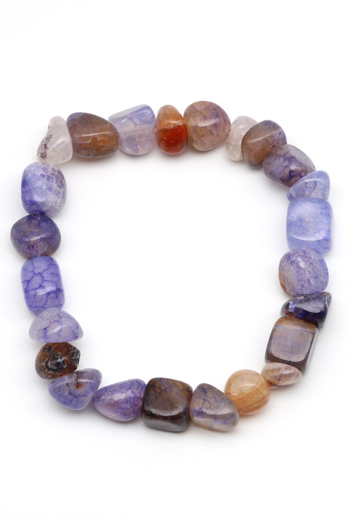 Akik Doğal Taş Bileklik 6 x 9 mm Özel Kesim