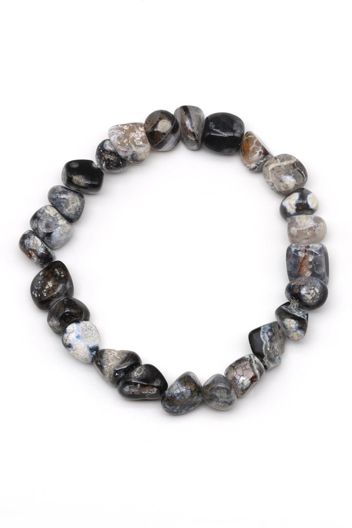 Akik Doğal Taş Bileklik 9 x 10 mm Özel Kesim