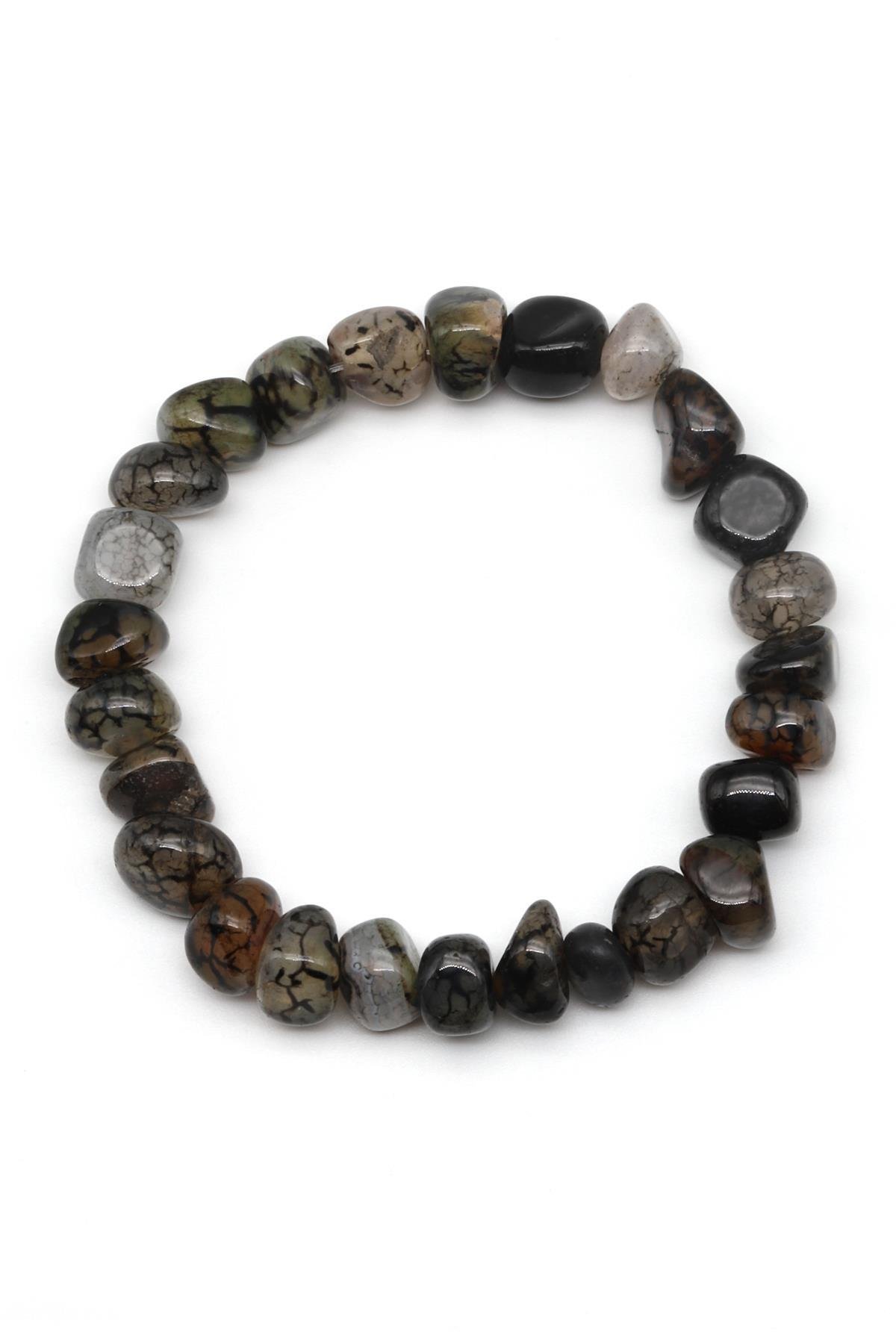 Akik Doğal Taş Bileklik 9 x 10 mm Özel Kesim