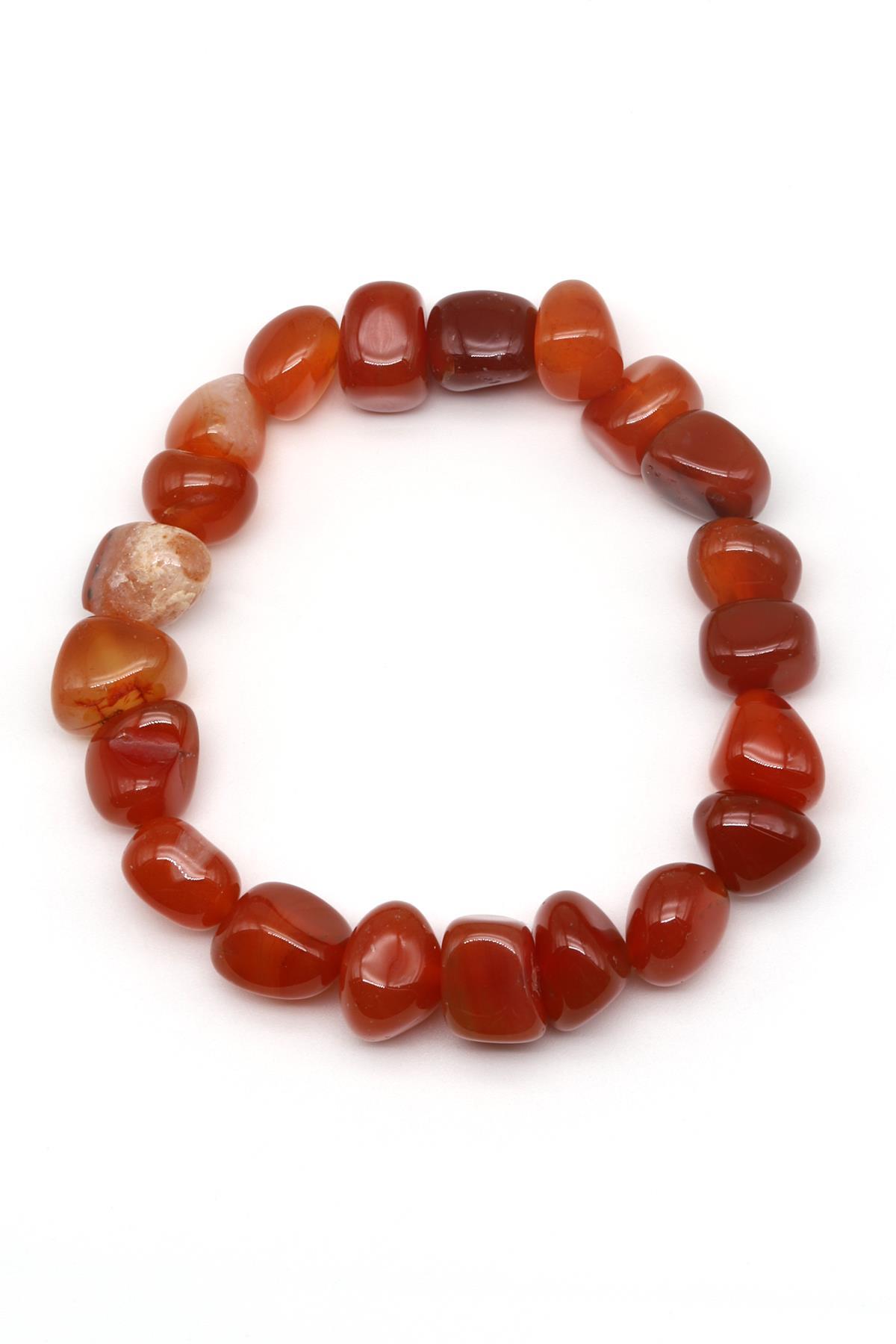 Akik Doğal Taş Bileklik 9 x 11 mm Özel Kesim