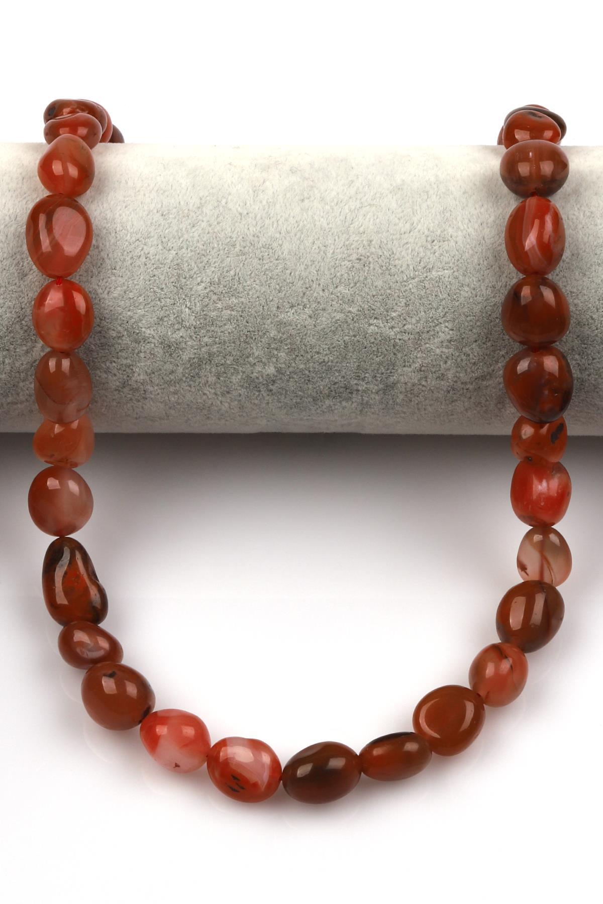 Akik Doğal Taş Dizi 11 x 13 mm Mercimek Kesim