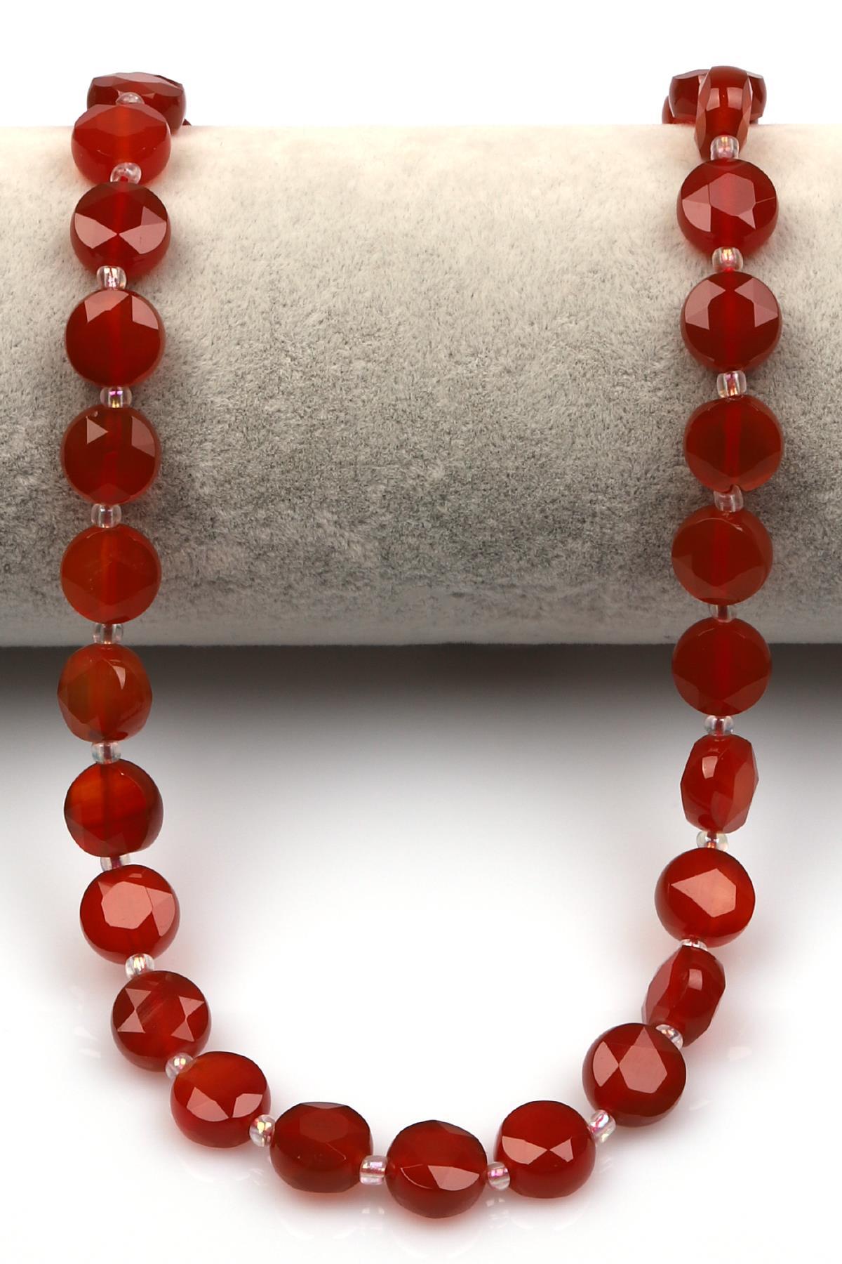 Akik Doğal Taş Dizi 5 x 10 mm Yassı Kesim