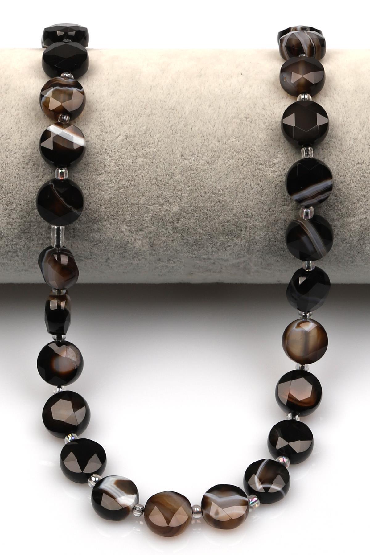 Akik Doğal Taş Dizi 5 x 10 mm Yassı Kesim