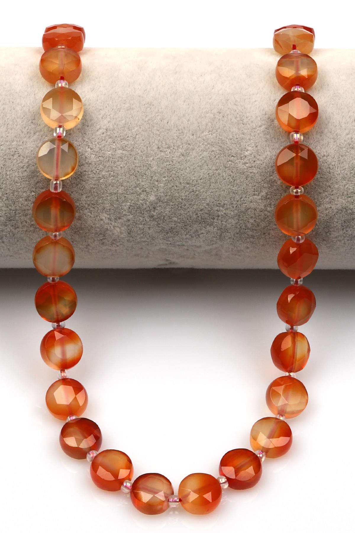 Akik Doğal Taş Dizi 5 x 10 mm Yassı Kesim