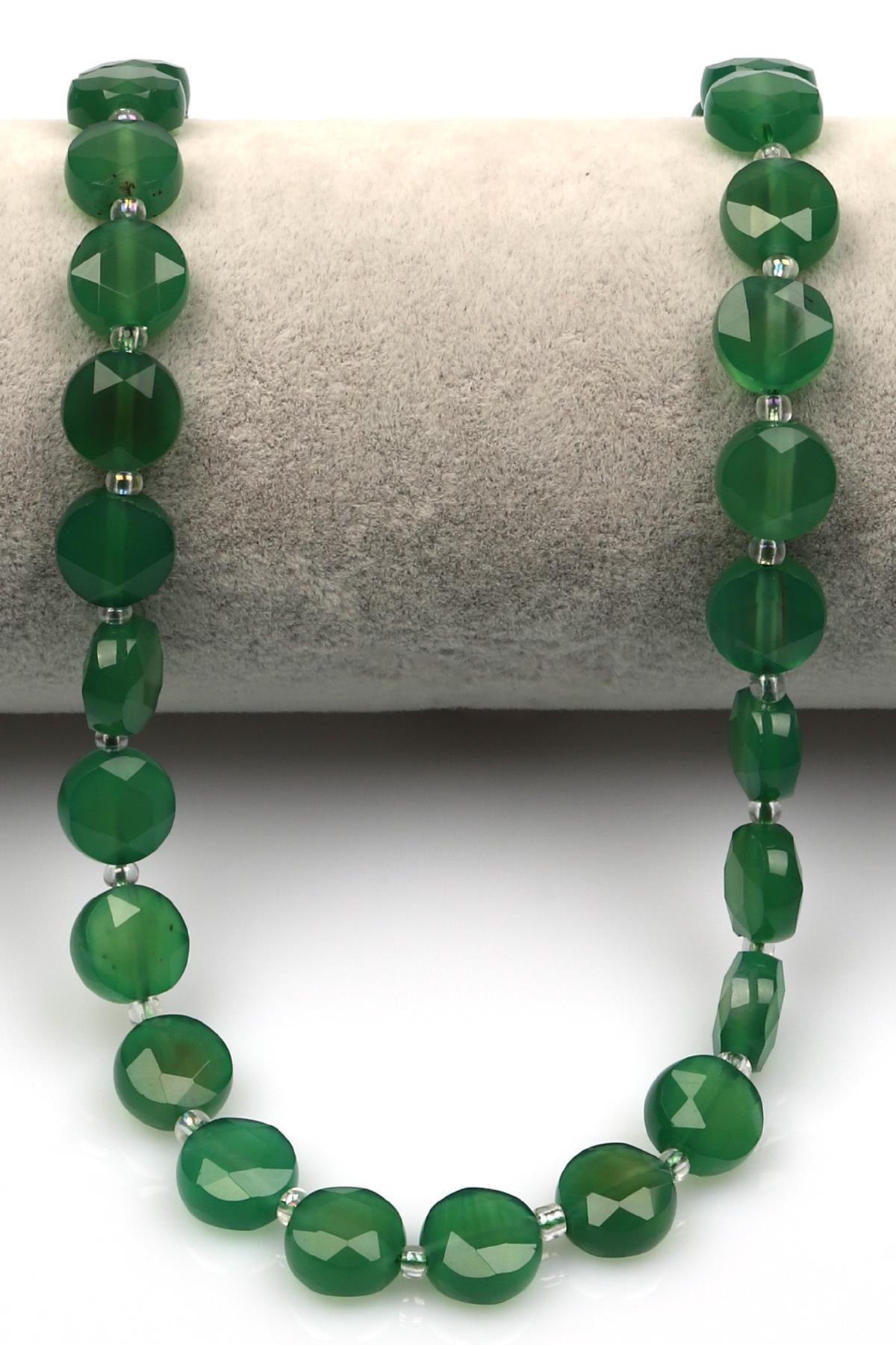 Akik Doğal Taş Dizi 5 x 10 mm Yassı Kesim