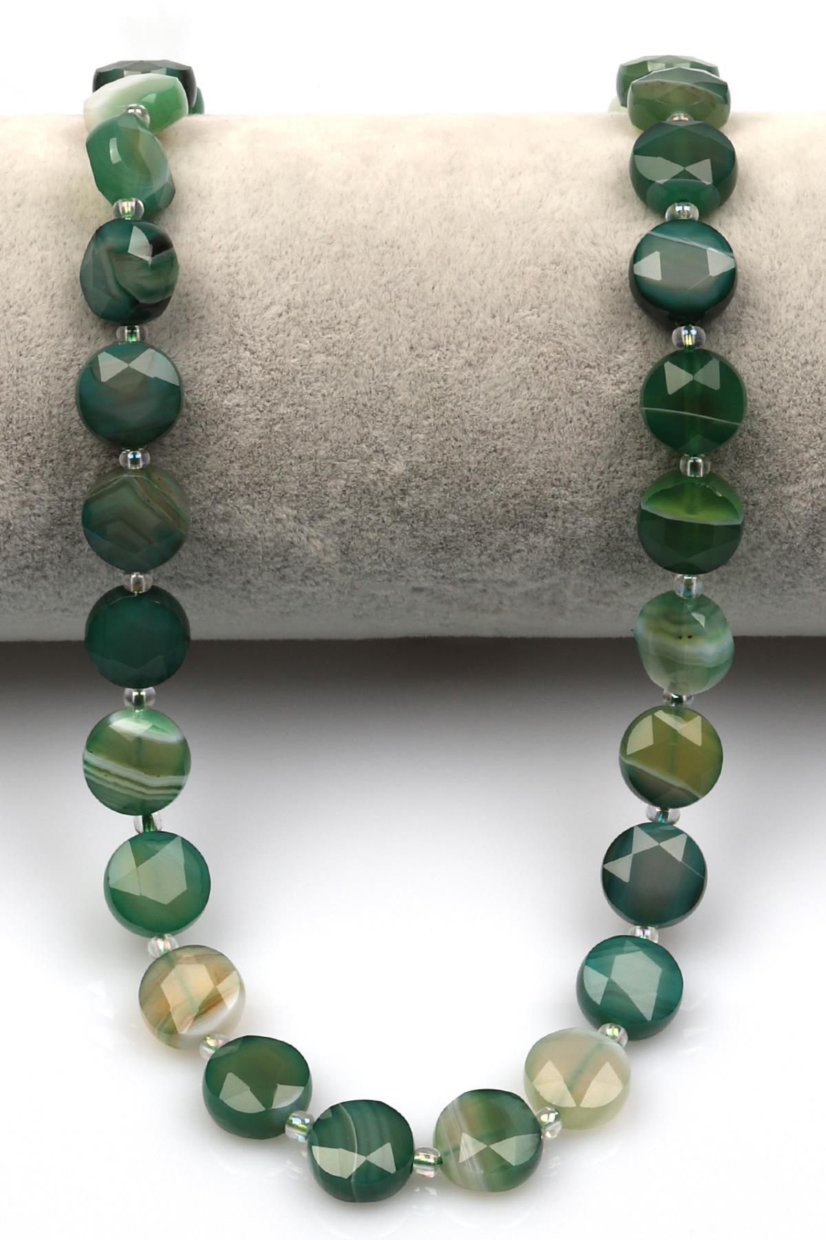 Akik Doğal Taş Dizi 5 x 10 mm Yassı Kesim