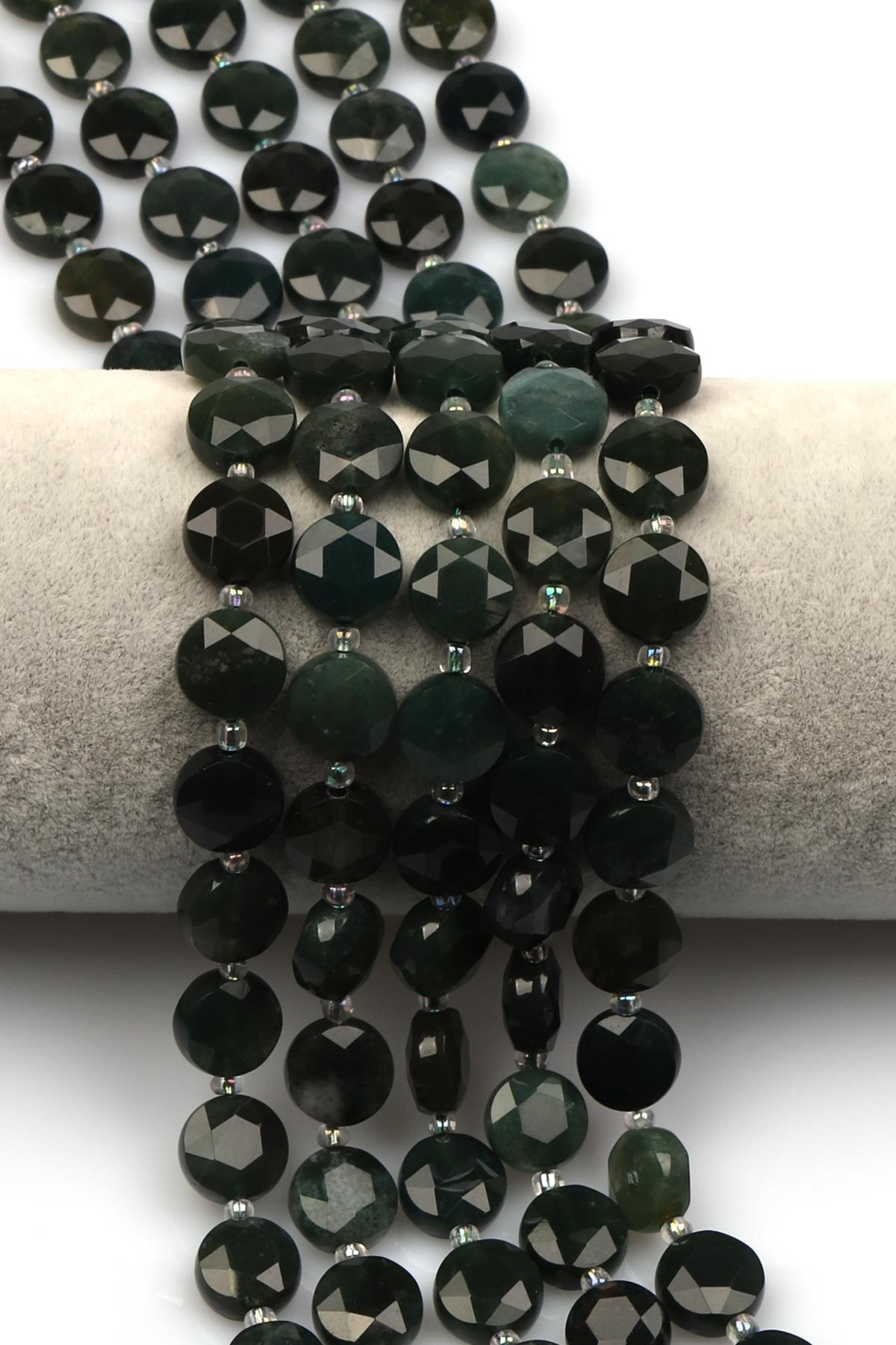 Akik Doğal Taş Dizi 5 x 10 mm Yassı Kesim