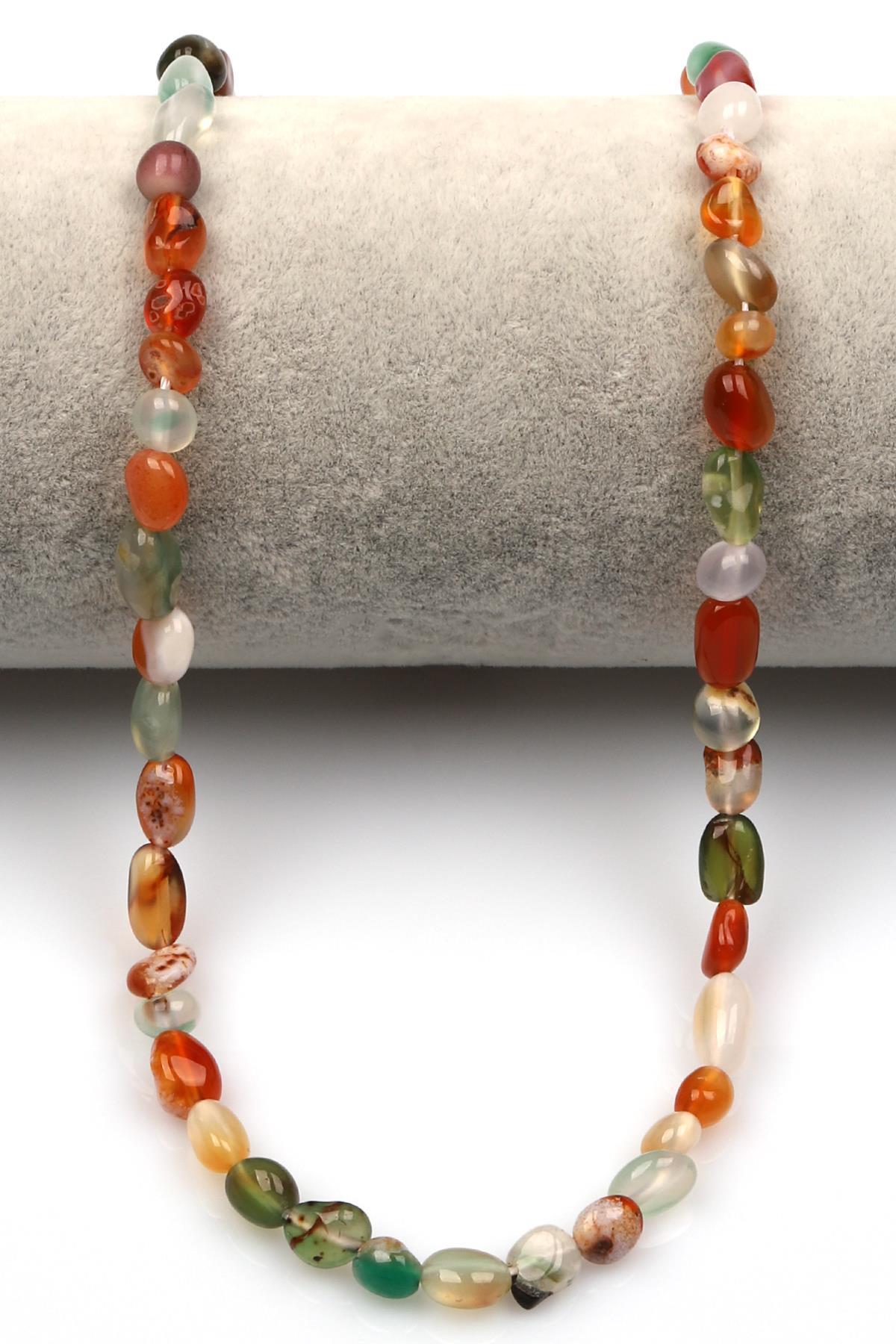 Akik Doğal Taş Dizi 5 x 8 mm Mercimek Kesim