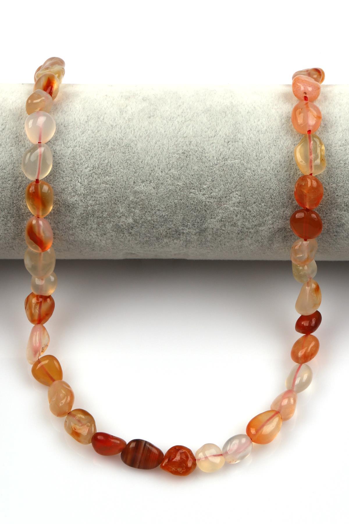 Akik Doğal Taş Dizi 8 x 12 mm Mercimek Kesim