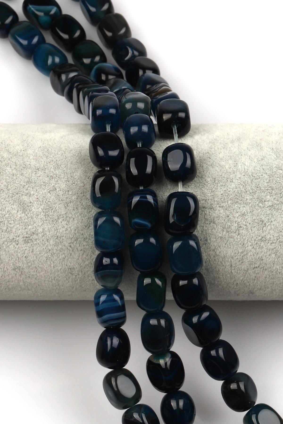 Akik Doğal Taş Dizi 8 x 12 mm Şekilsiz Kesim