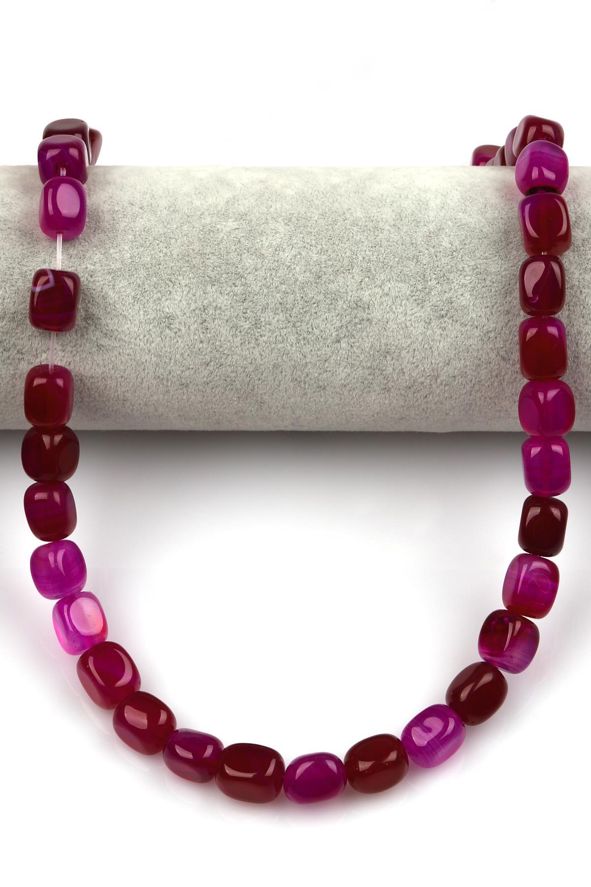 Akik Doğal Taş Dizi 8 x 12 mm Şekilsiz Kesim