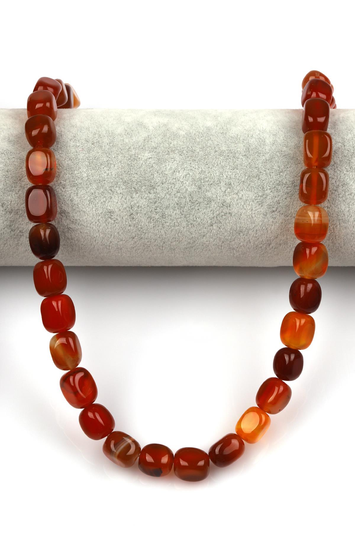 Akik Doğal Taş Dizi 8 x 12 mm Şekilsiz Kesim