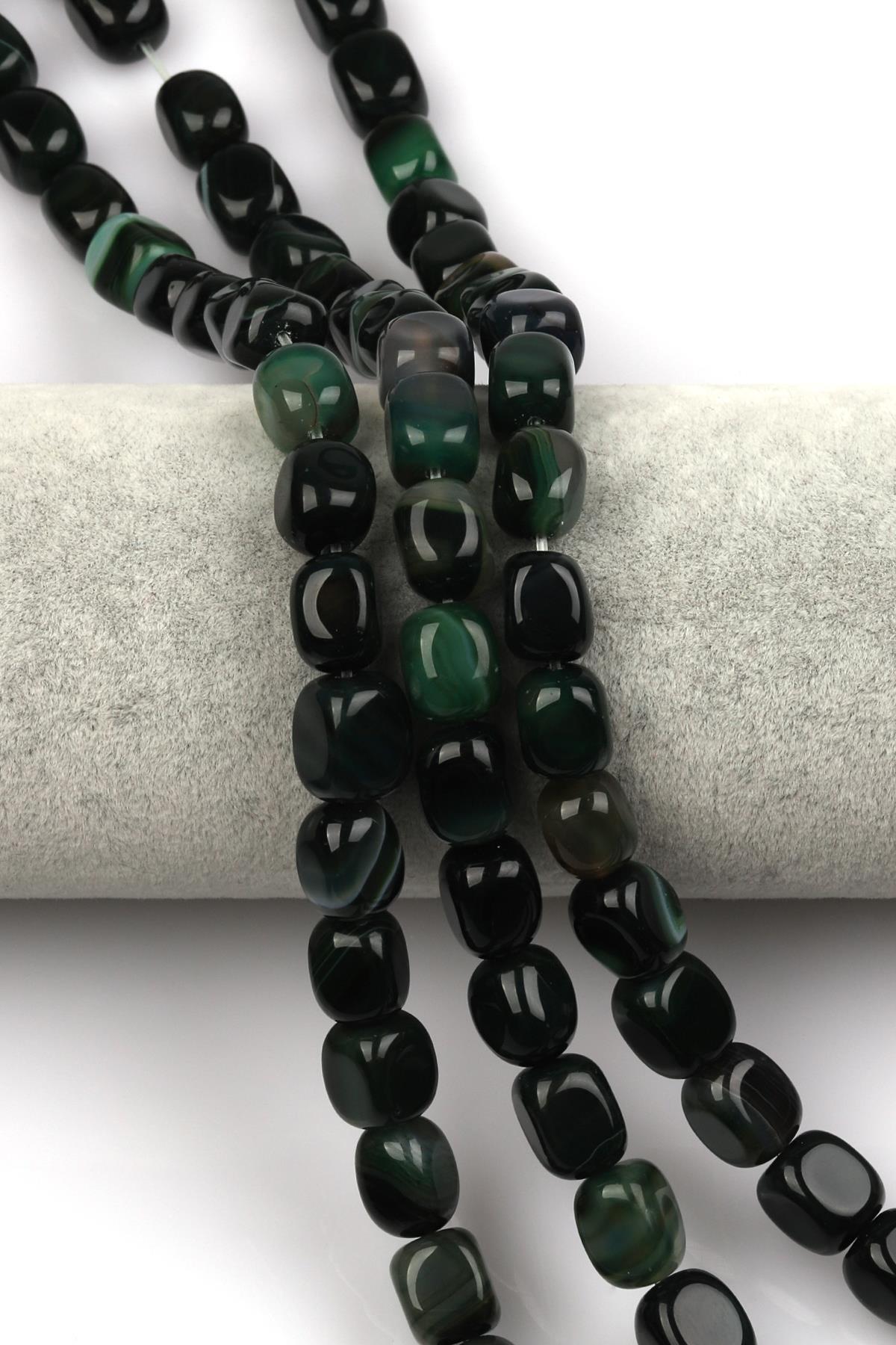 Akik Doğal Taş Dizi 8 x 12 mm Şekilsiz Kesim