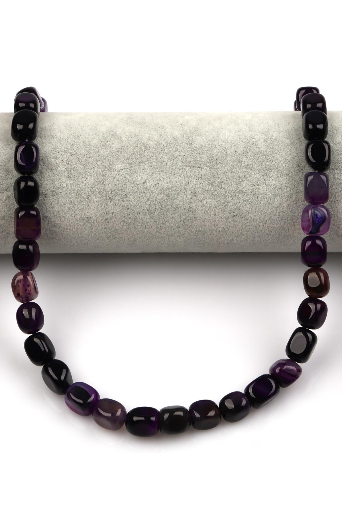 Akik Doğal Taş Dizi 8 x 12 mm Şekilsiz Kesim