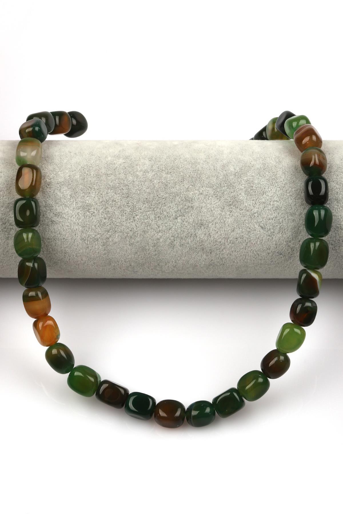 Akik Doğal Taş Dizi 8 x 12 mm Şekilsiz Kesim