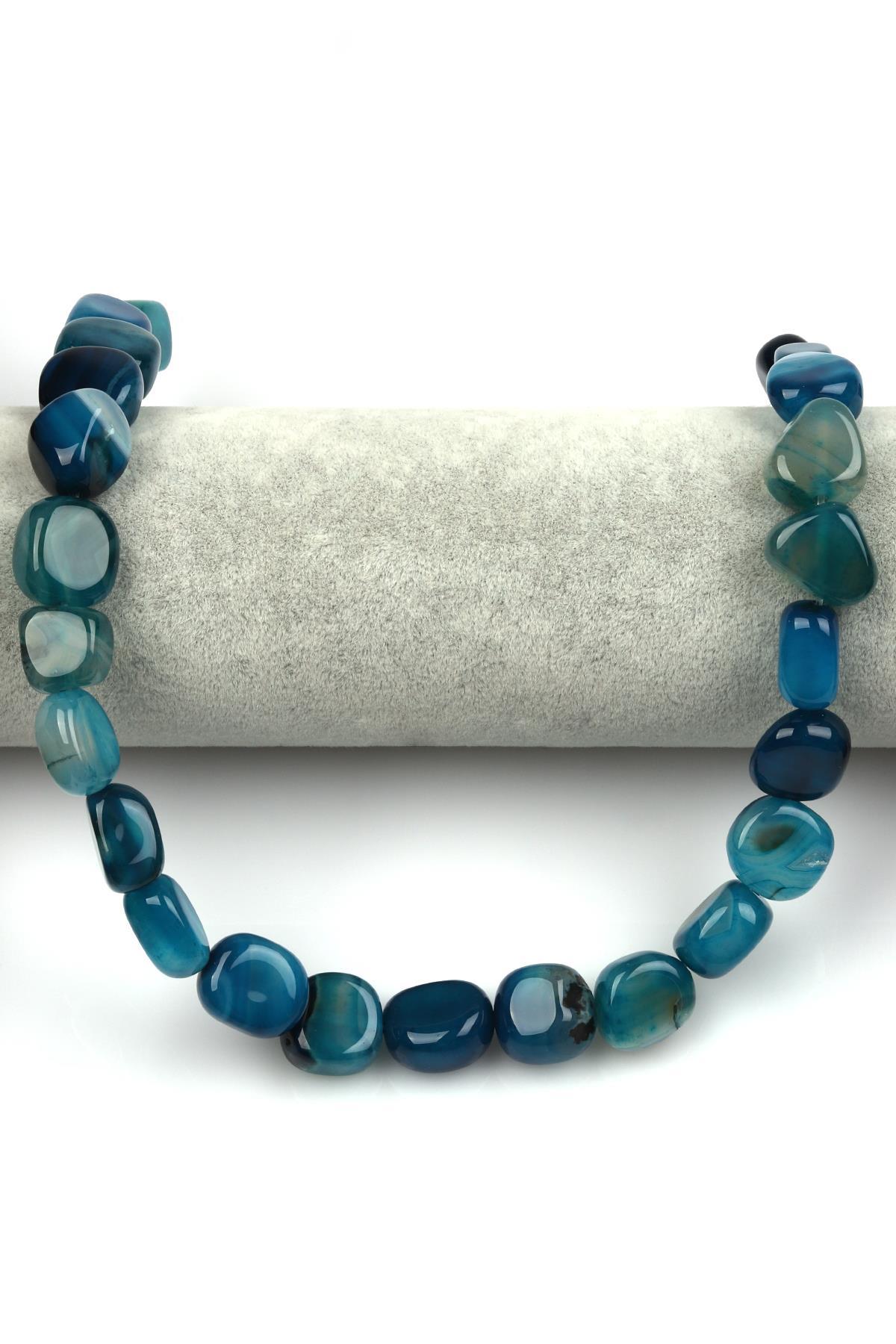 Akik Doğal Taş Dizi 9 x 15 mm Şekilsiz Kesim