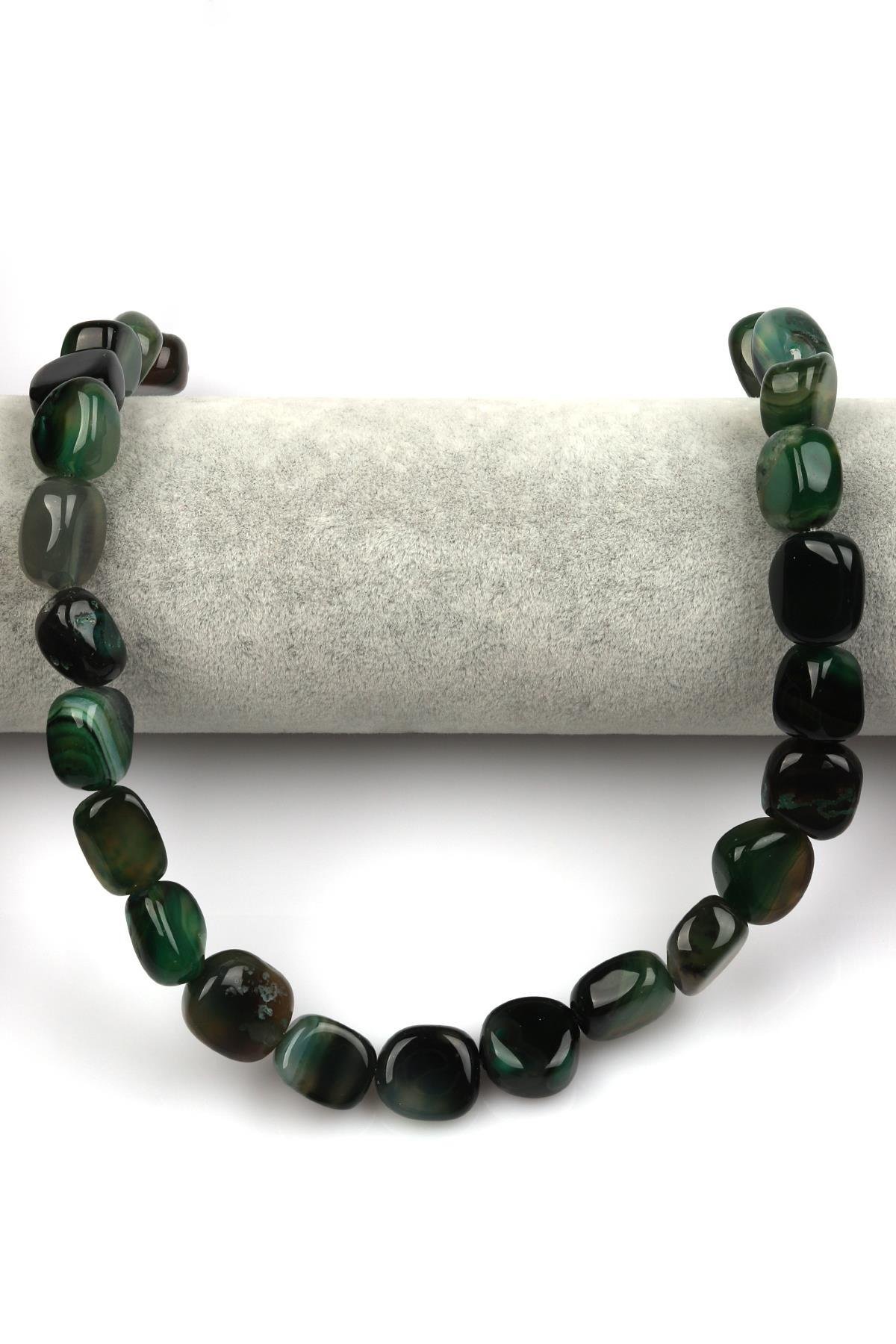 Akik Doğal Taş Dizi 9 x 15 mm Şekilsiz Kesim