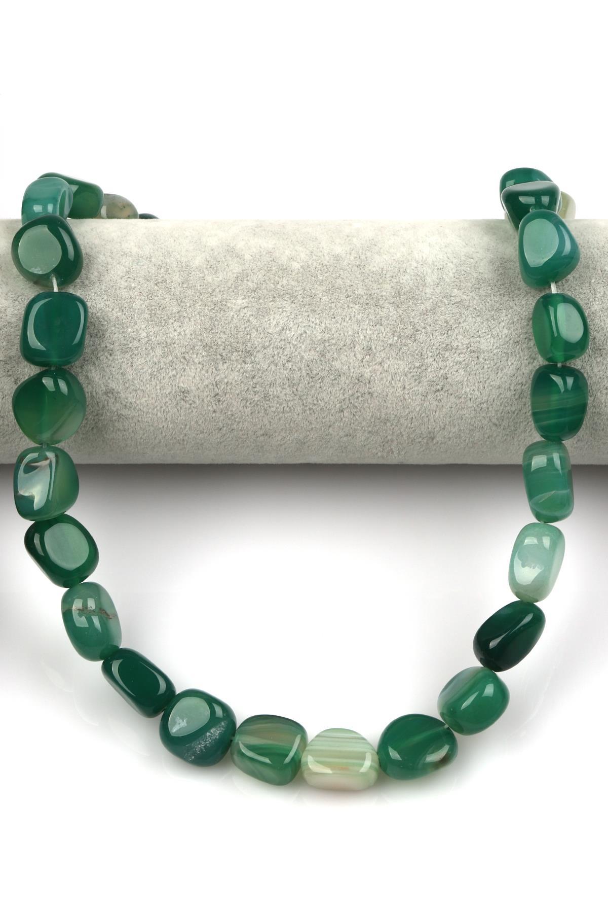 Akik Doğal Taş Dizi 9 x 15 mm Şekilsiz Kesim