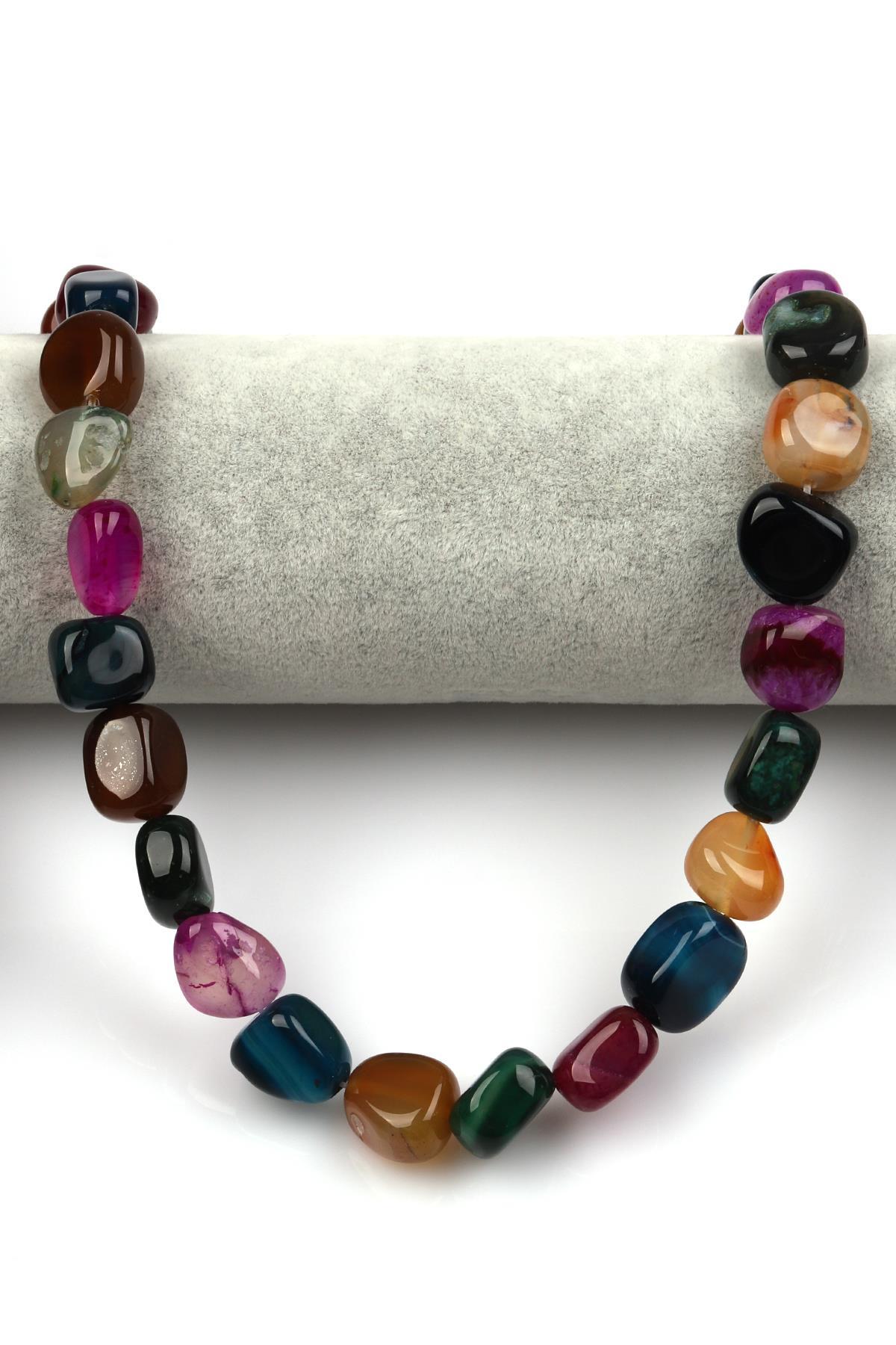 Akik Doğal Taş Dizi 9 x 15 mm Şekilsiz Kesim